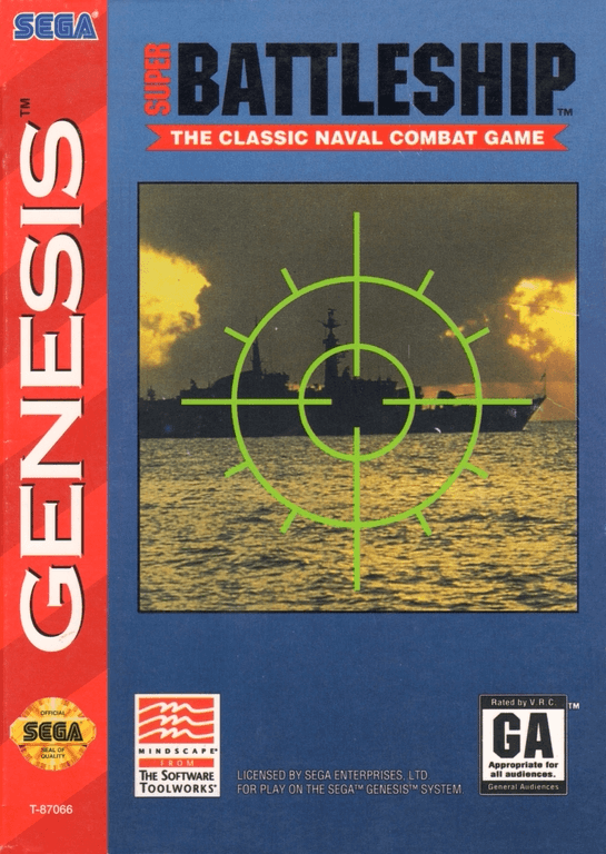 Super Battleship box art for Sega Genesis
